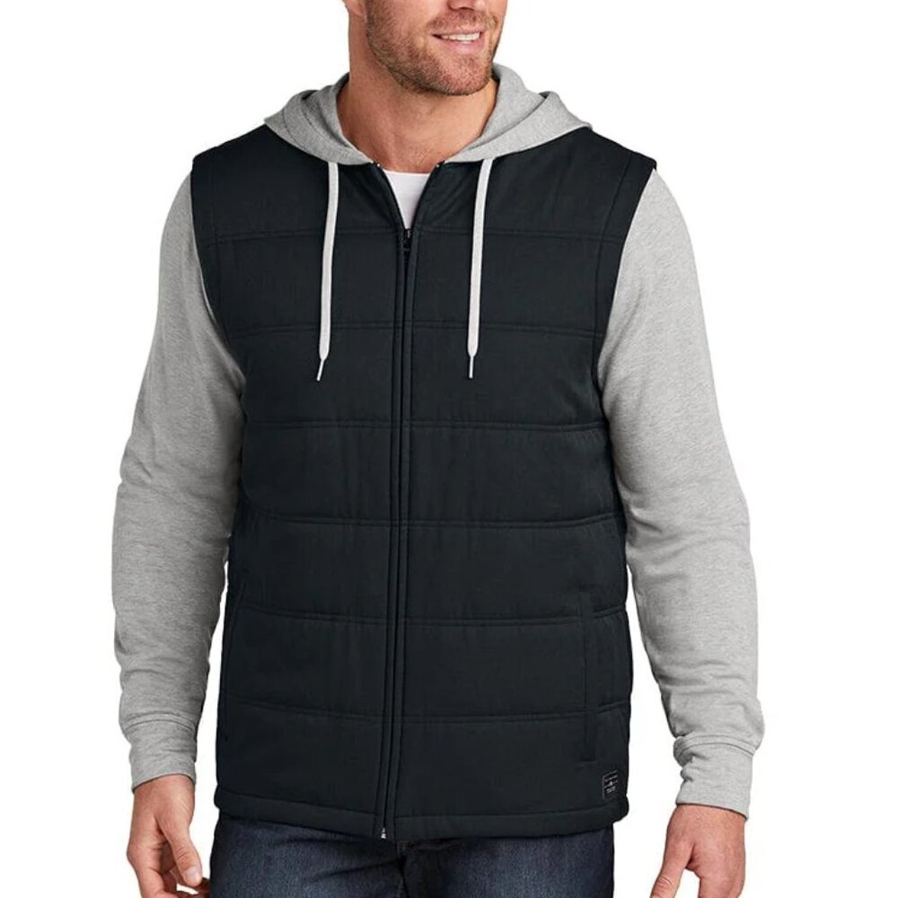 NWT Travis Mathew Men's Tides Up Hooded Jacket Black Heather Grey XXL 2XL